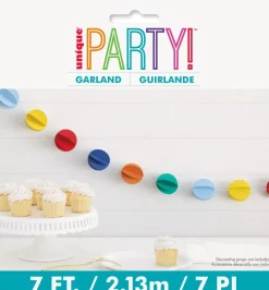 Mini Ball Happy Birthday Dots Garland 7ft | 1ct