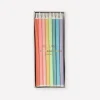 Mixed Striped Candles | 16ct