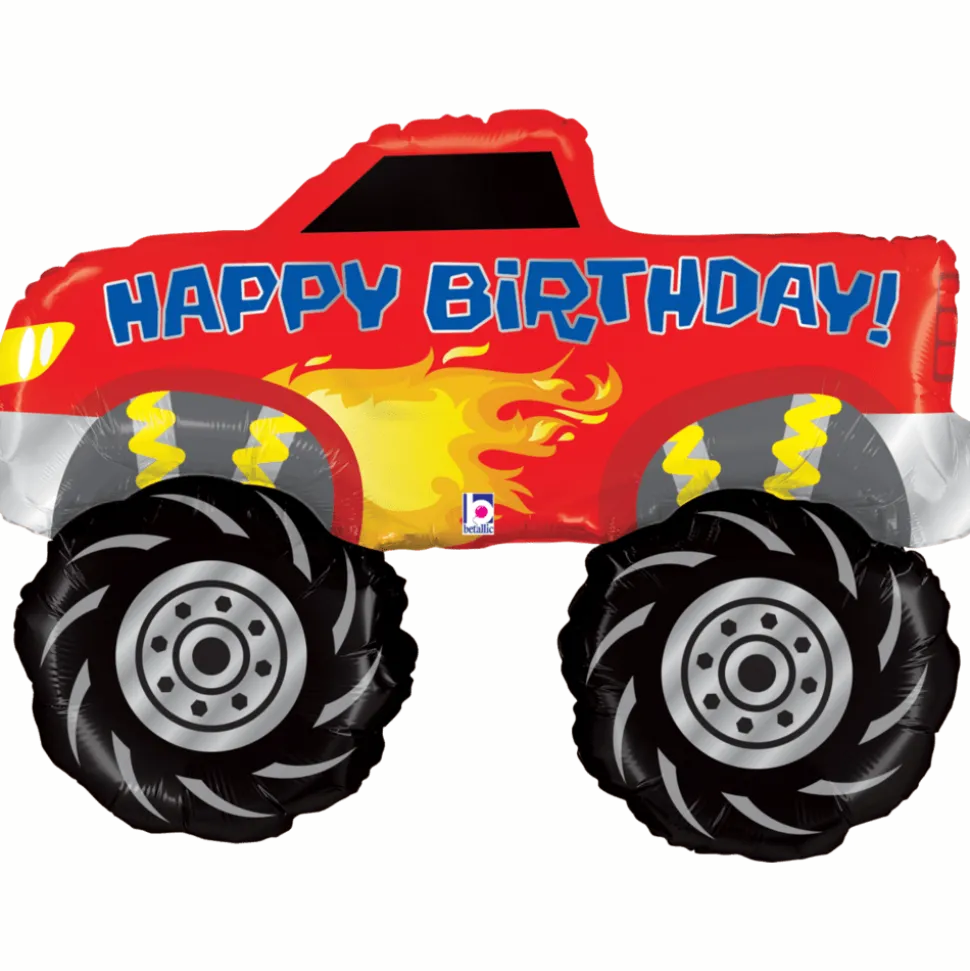 Monster Truck Birthday Supershape Balloon | 1ct