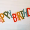 Multicolor Felt Happy Birthday Garland 6' | 1ct