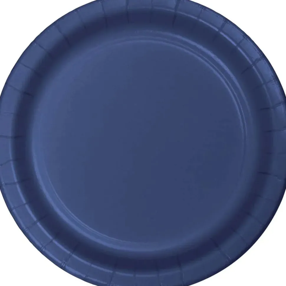 Navy Paper Dinner Plates 10" | 24ct