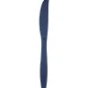 Navy Plastic Knives | 24ct