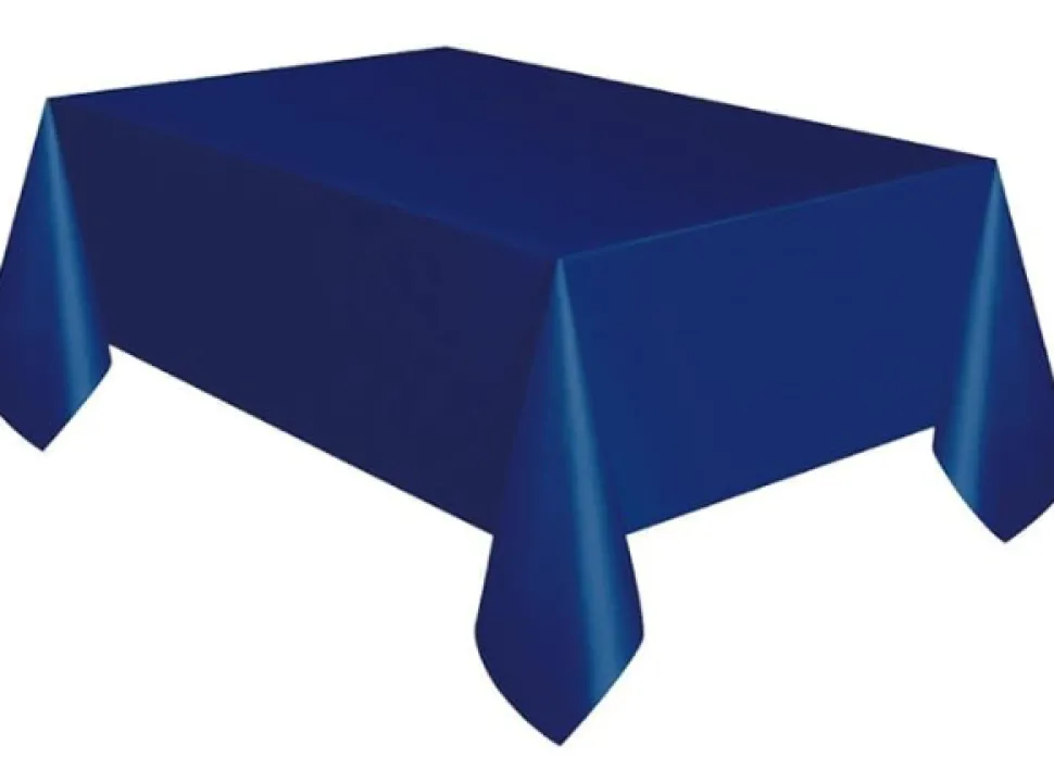 Navy Plastic Rectangle Tabelcover 54x108 | 1ct