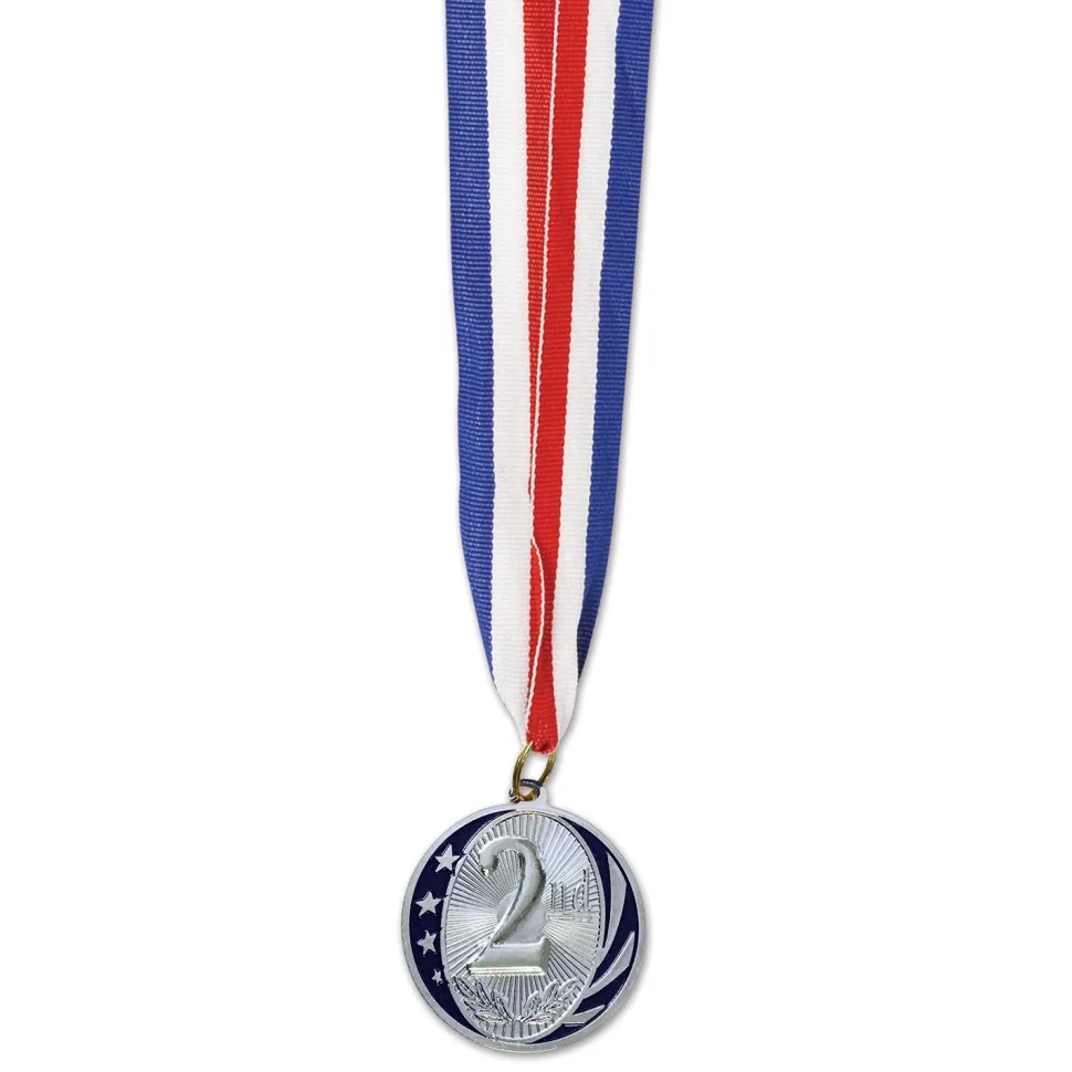 2nd Place Medal w/Ribbon | 1ct
