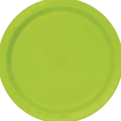 Neon Green Paper Plates 10" | 50ct