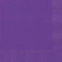 Neon Purple Dinner Napkins | 40ct