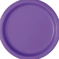 Neon Purple Paper Plate 7in | 20ct