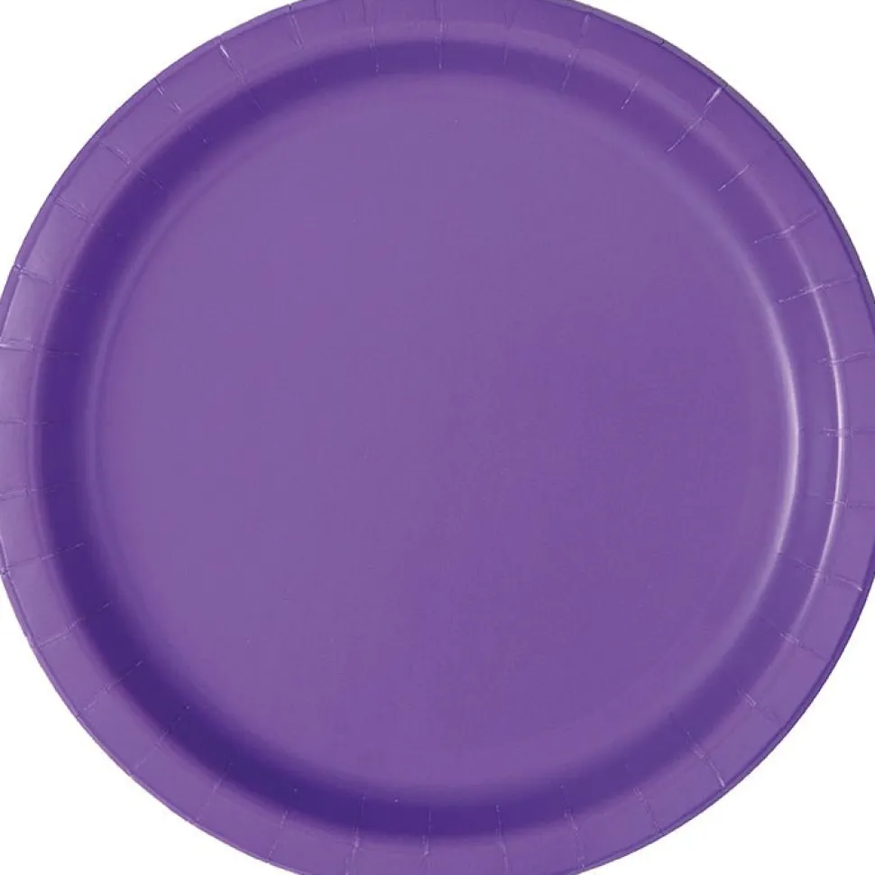 Neon Purple Paper Plate 10in | 20ct