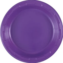 Neon Purple Plastic Plate 7in | 50ct