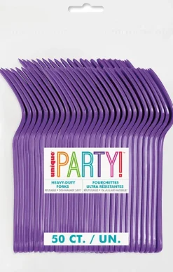 Neon Purple Premium Forks | 50ct