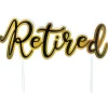 Officially Retired Cake Topper | 1ct