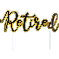 Officially Retired Cake Topper | 1ct
