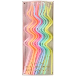 Pastel Swirly Candles | 20ct