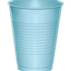 Pastel Blue Plastic Cups 16oz | 20ct