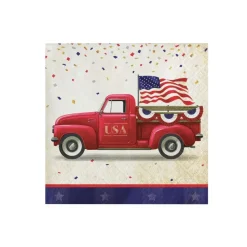 Patriotic Parade Beverage Napkins | 16ct