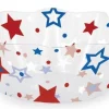 Patriotic Stars Fluted Bowl | 1ct