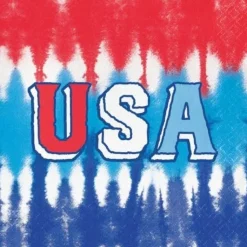 Patriotic Tie Dye Luncheon Napkins 16pk | 1ct