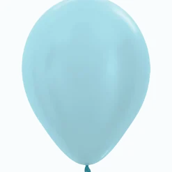 Pearl Blue Latex Balloon w/ Helium & Hi-Float, 11" | 1 ct