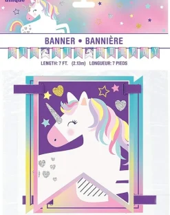 Pennant Unicorn Banner 7ft | 1ct