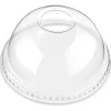 PET Clear Cups Dome Lids with hole 16oz & 24oz | 50ct