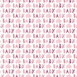 Pink Floral Elephant 30inX5ft Gift Wrap Roll | 1ct