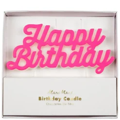 Pink Happy Birthday Candle | 1ct