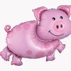 Pink Pig Supershape Mylar Balloon | 1ct