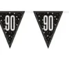 Plastic Prismatic 90th Birthday Flag Banner 9ft | 1ct