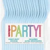 Powder Blue Premium Plastic Spoons | 50ct