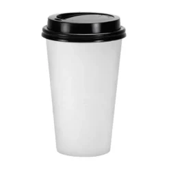 Premium Paper Coffee Cups With Lids 16 oz. | 60 ct