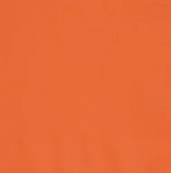 Pumpkin Orange Beverage Napkins | 100ct
