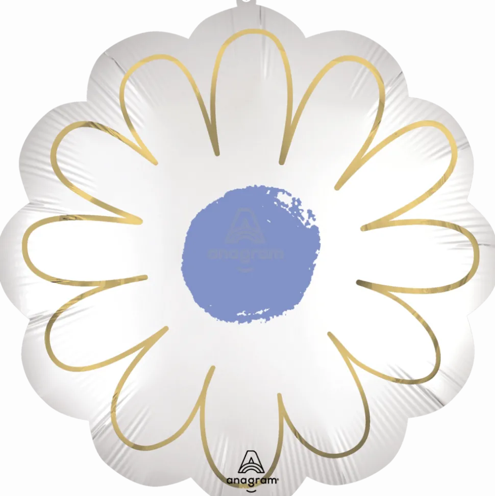 Purple Daisy Supershape Satin Mylar Balloon 21" | 1ct