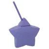 Purple Star Shaped Cup w/Straw | 1ct