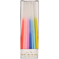 Rainbow Dipped Tapered Candles | 16ct