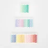 Rainbow Striped Mini Candles | 50ct