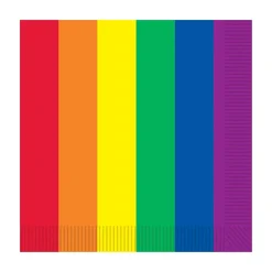 Rainbow Beverage Napkins | 16ct