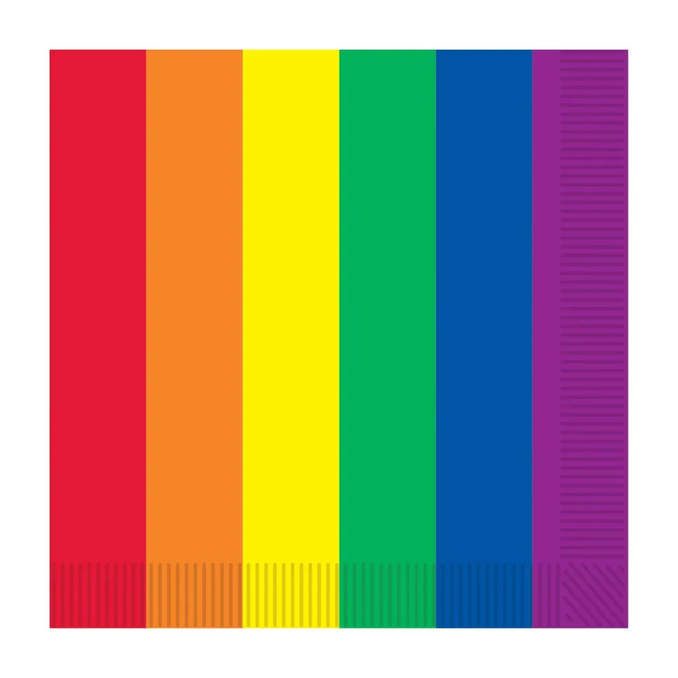 Rainbow Beverage Napkins | 16ct