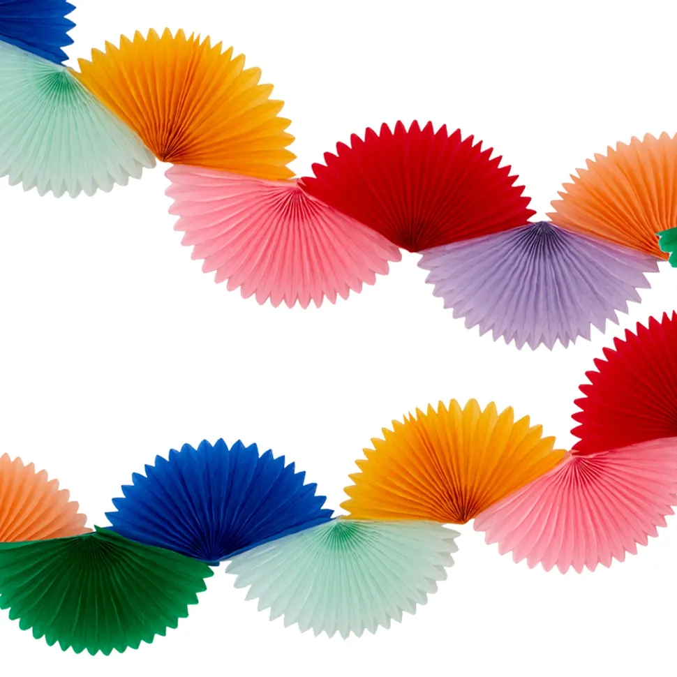 Rainbow Honeycomb Fan Garland | 1ct