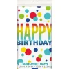 Rainbow Spots Birthday Plastic Tablecover | 1ct