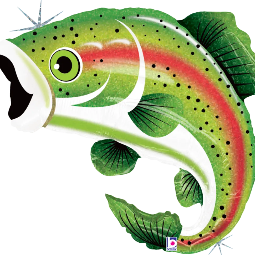 Rainbow Trout Supershape Mylar Balloon | 1ct