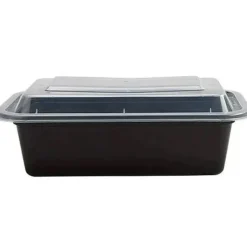 Rectangular Microwaveable Container Black 24 oz | 5 ct