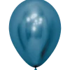 Reflex Blue Latex Balloon w/ Helium & Hi-Float, 11" | 1 ct