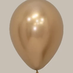 Reflex Gold Latex Balloon W/ Helium & Hi-Float 11" | 1 ct