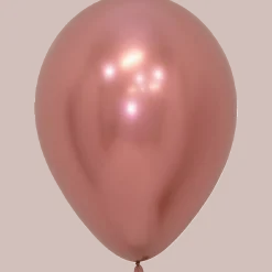 Reflex Rose Gold Latex Balloon w/ Helium & Hi-Float, 11" | 1 ct