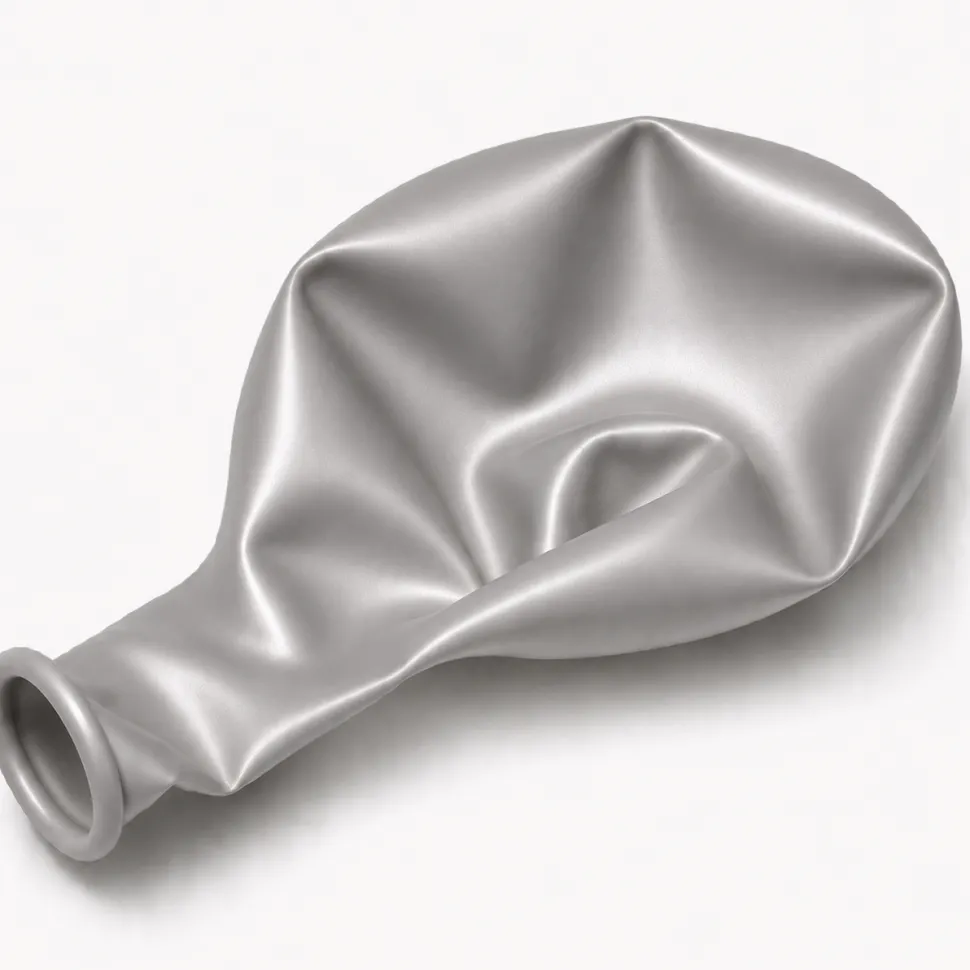 Reflex Silver, 11" Latex Single Balloon | Does Not Include Helium