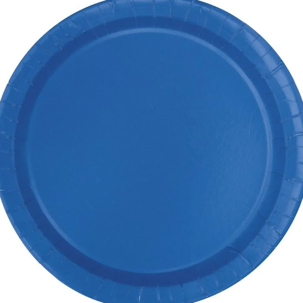 Royal Blue Paper Plates 7" | 50ct
