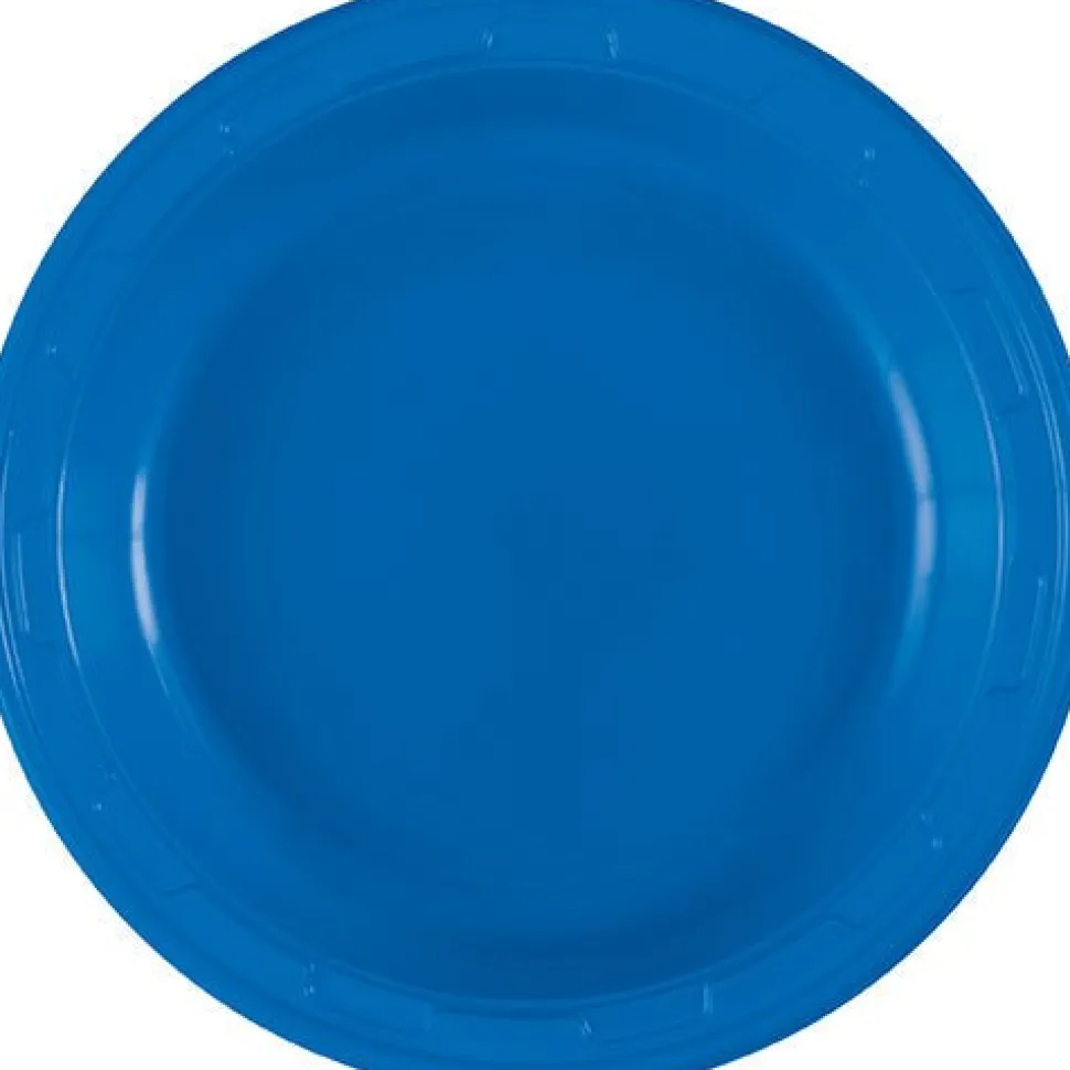 Royal Blue Plastic Plate 7in | 50ct