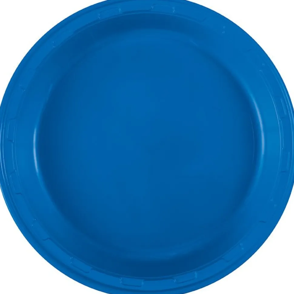Royal Blue Plastic Plate 10in | 50ct