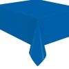 Royal Blue Plastic Table Skirt | 1ct