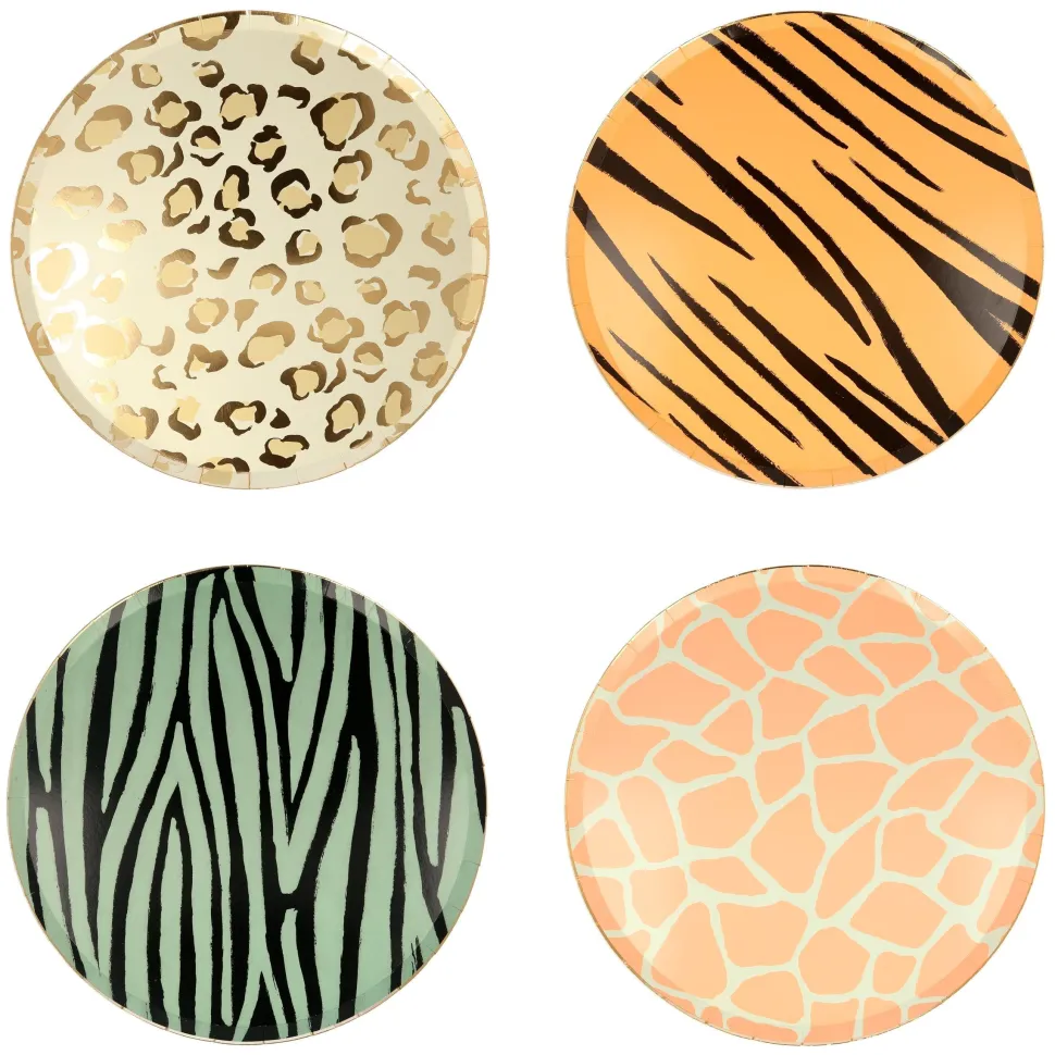 Safari Animal Print Dinner Plates | 8ct